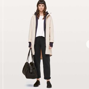 Lululemon athletica on the move pant ponte size 8 blue black EUC‎